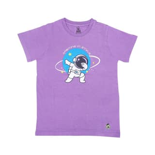 KUCHU Kids’ Unisex T-Shirt “Orbiting” Digital Print | Soft Cotton-Modal Blend | Breathable, Lightweight & Durable Casual Wear for Boys & Girls | Ideal for Everyday Comfort