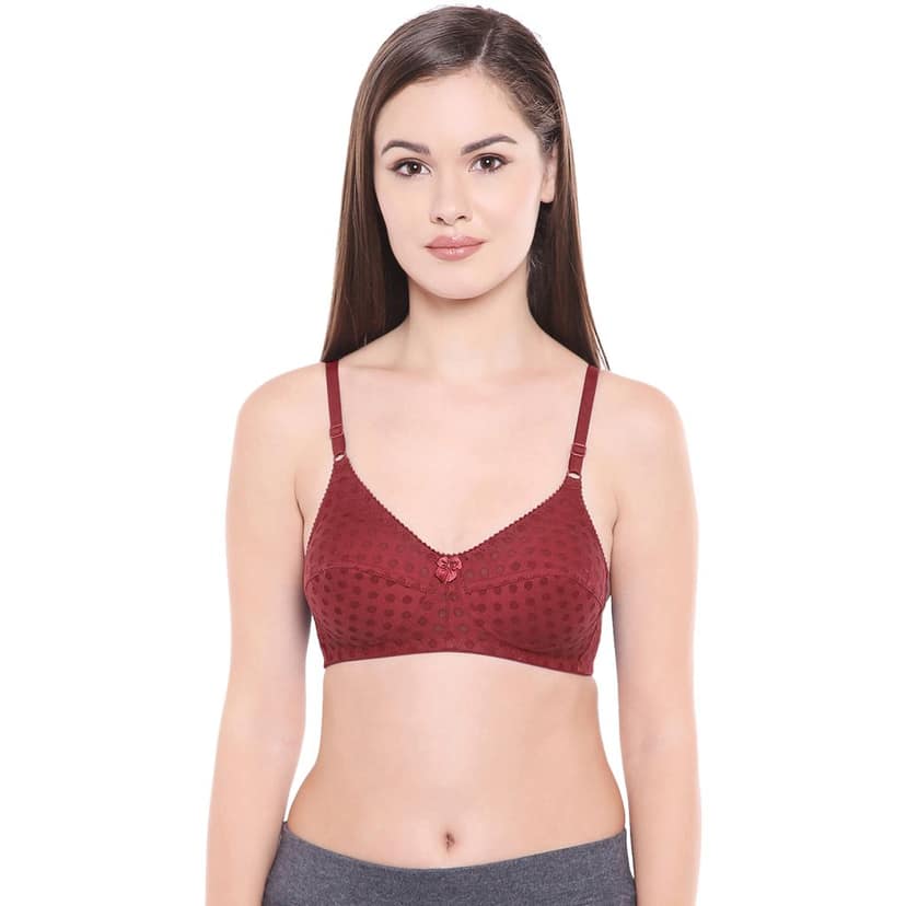 Bodycare Women Poly Cotton Full Coverage Non Padded Regular Bra Pack - 2 E1506WICO view 2