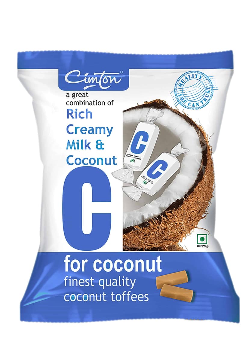 Cimton Rich Creamy Milk & Coconut Toffee - Cimton Rich Creamy Milk & Coconut Toffee