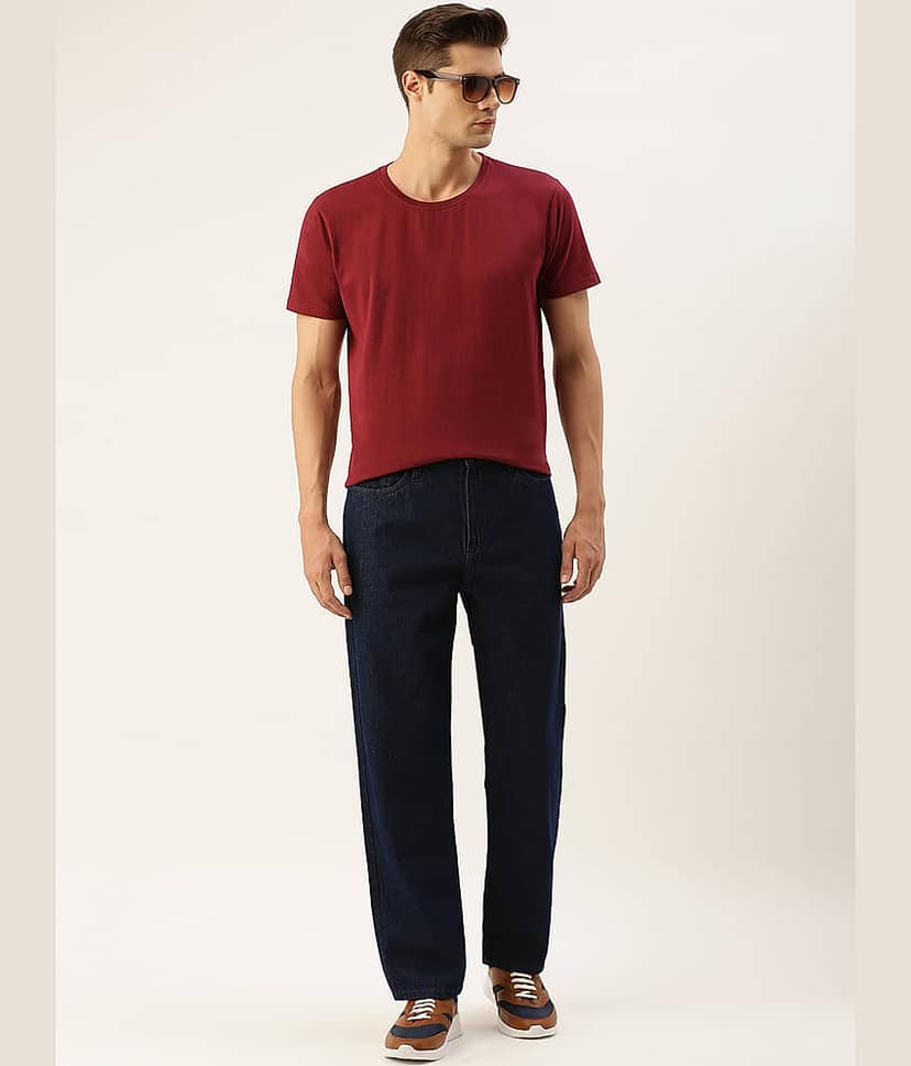 Bene Kleed Men Pure Cotton Relaxed Fit Jeans view 4