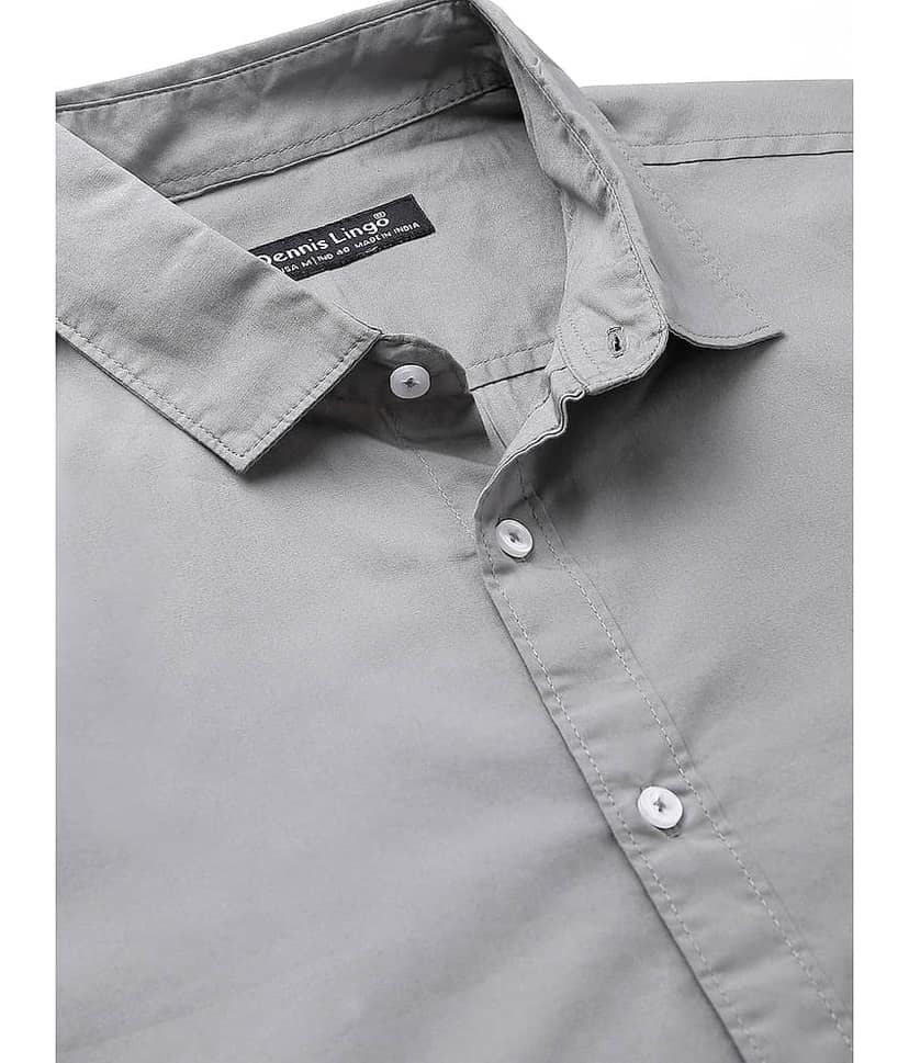 Dennis Lingo - White 100% Cotton Slim Fit Men's Casual Shirt ( Pack of 1 ) view 2