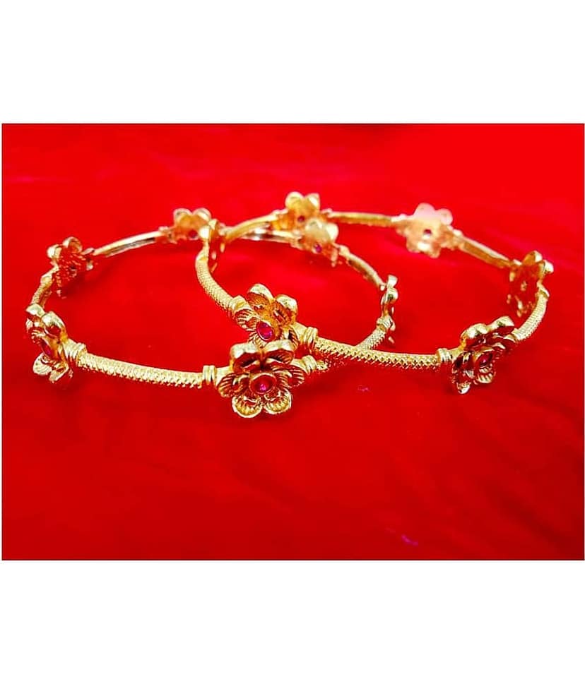 shankhraj mall - Gold Bangle Set (Pack of 1) view 2