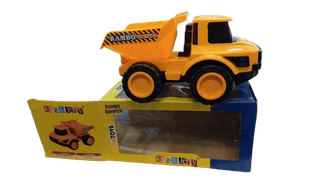 Kids & Jerry Friction Powered Dumper Truck Toy for Kids - Unbreakable Construction Vehicle Toy for Boys & Girls (Yellow)