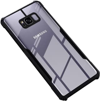 PLUGTECH Slim Shockproof Case | Matte Black Soft | Drop Protection | Precise Cutouts | Premium Mobile Cover for Samsung Galaxy S8