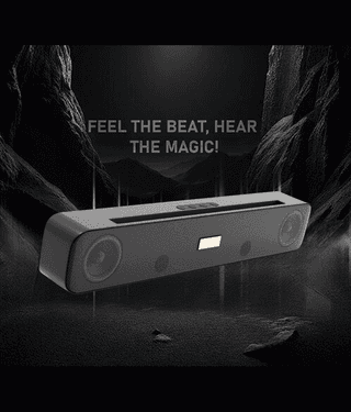 V WORTEX PORTABLE SOUNDBAR 25 W Bluetooth Speaker Bluetooth v5.0 with USB,SD card Slot Playback Time 5 hrs Black