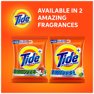 Tide Double Power Detergent Washing Powder - Top & Front Load, Jasmine & Rose, 2 Kg