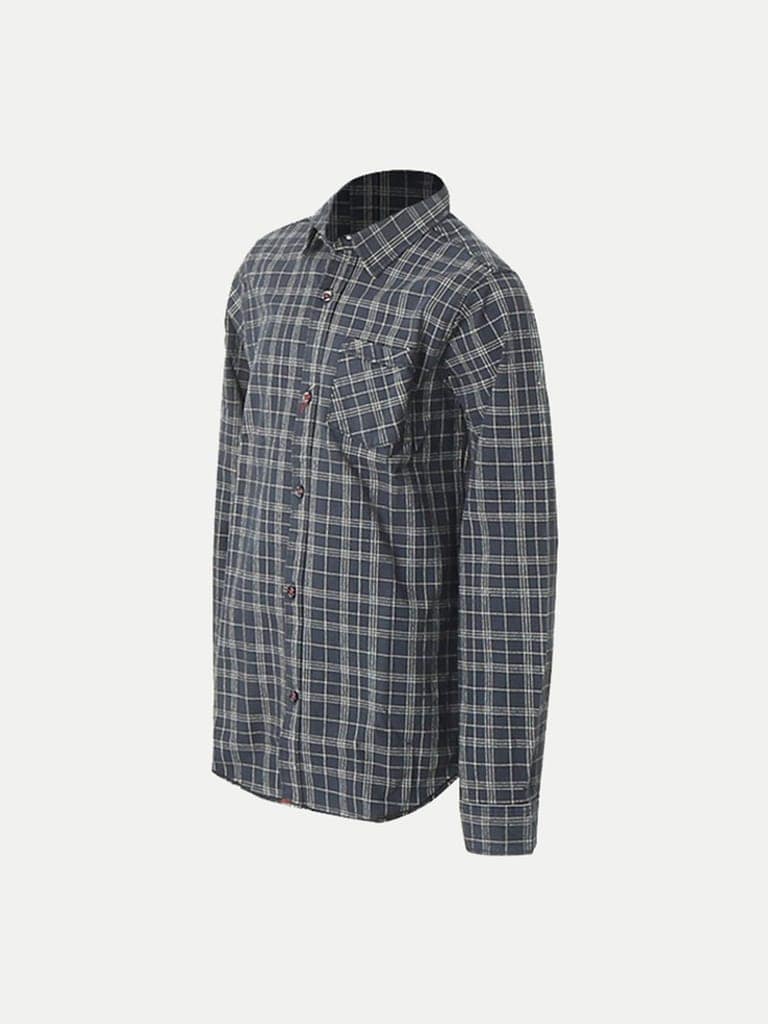 Boys Black Checked Shirt view 2