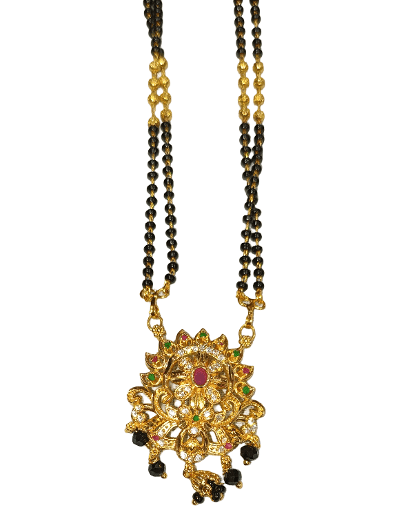 Elegant Multi-Strand Black Beads view 2