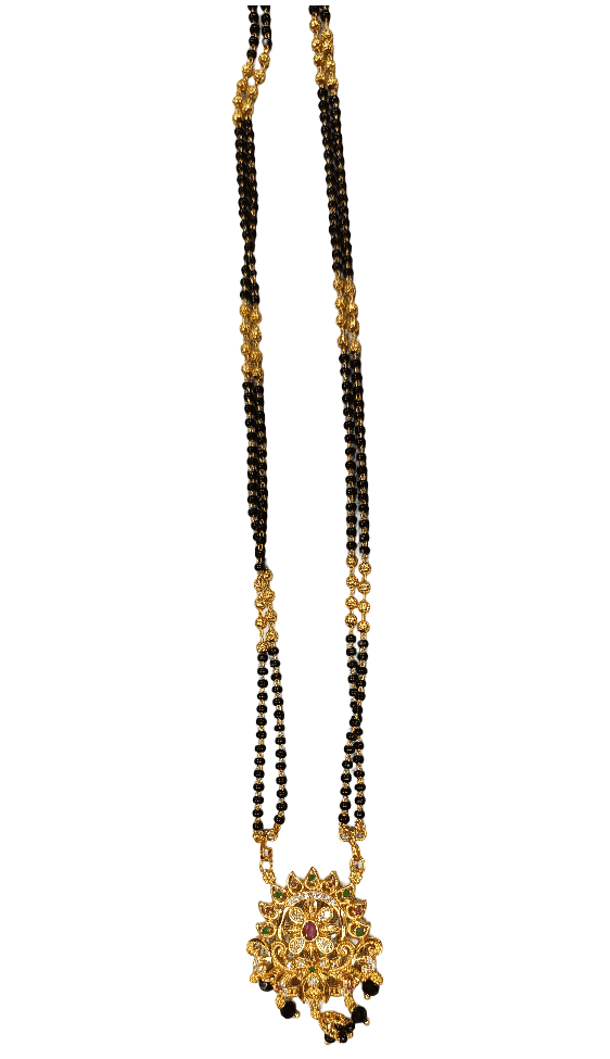 Elegant Multi-Strand Black Beads view 4