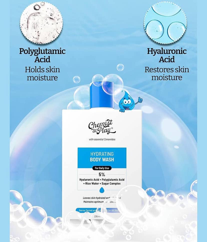 Chemist at Play Hydrating Body Wash with Niacinamide & Hyaluronic Acid, 236 ml view 2