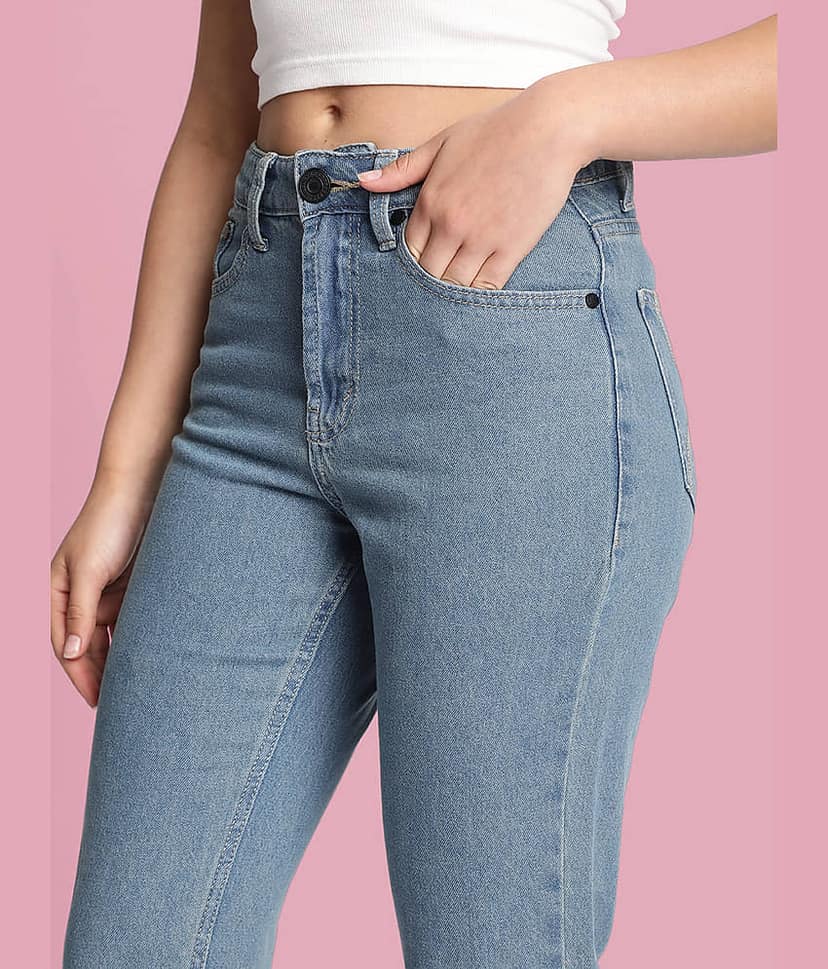 Bene Kleed - Blue Cotton Bootcut Women's Jeans ( Pack of 1 ) view 2