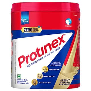Protinex Nutritional Drink Mix for Adults Everyday Health with High Protein to Increase Strength & Energy Creamy Vanilla 400 Gms