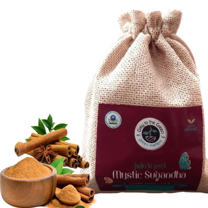 Mystic Sugandha - Rich Mystic Spicy Botancial aroma Organic, Car Freshner Aroma | Western Ghats | 60 Days Freshness | For Home, Kitchen, Office, Washroom, Luxury, US-EPA registered, 30 Grams view 2