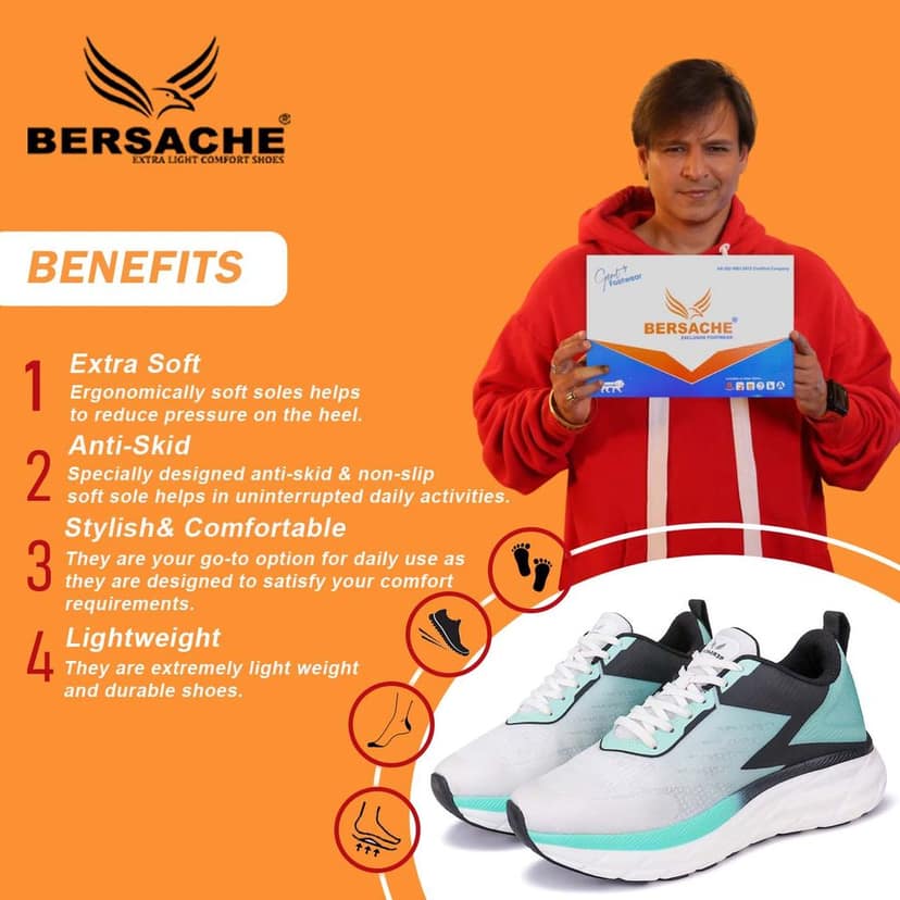 Bersache Premium Sports ,walking,Gym,cricket, Trending Running Shoes For Men's view 2
