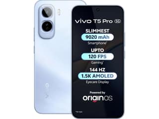 Vivo T5 PRO 5G Smartphone, 8GB RAM, 128GB Storage - Glacier Blue
