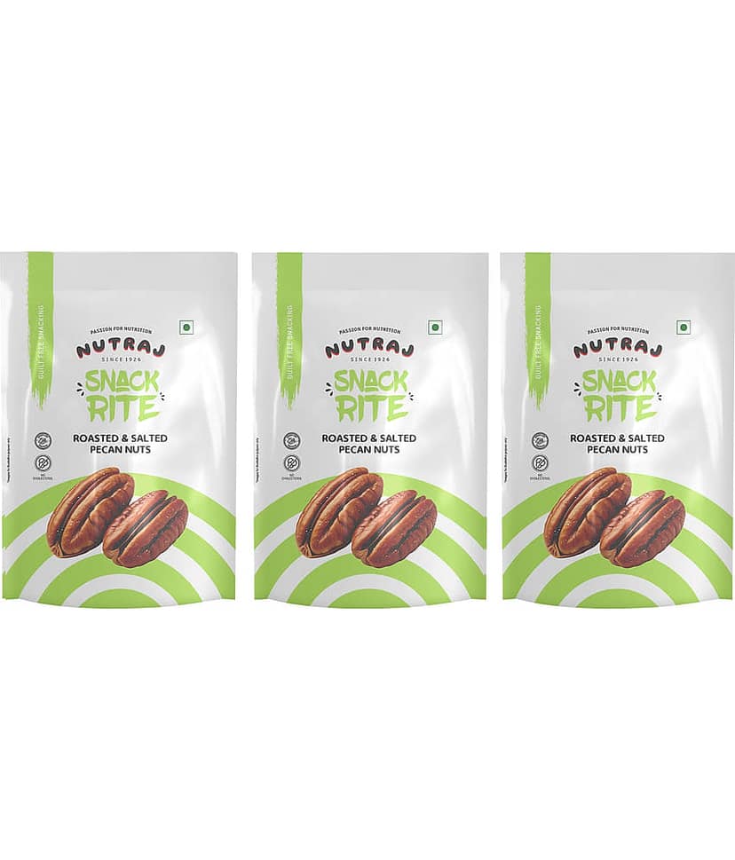 Nutraj Pecan Nut 100 Pack of 3