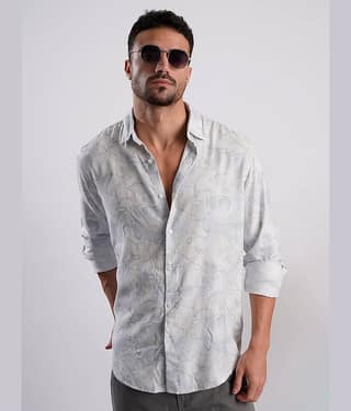 IVOC Rayon Regular Fit Printed Full Sleeves Men's Casual Shirt - Multicolor ( Pack of 1 )