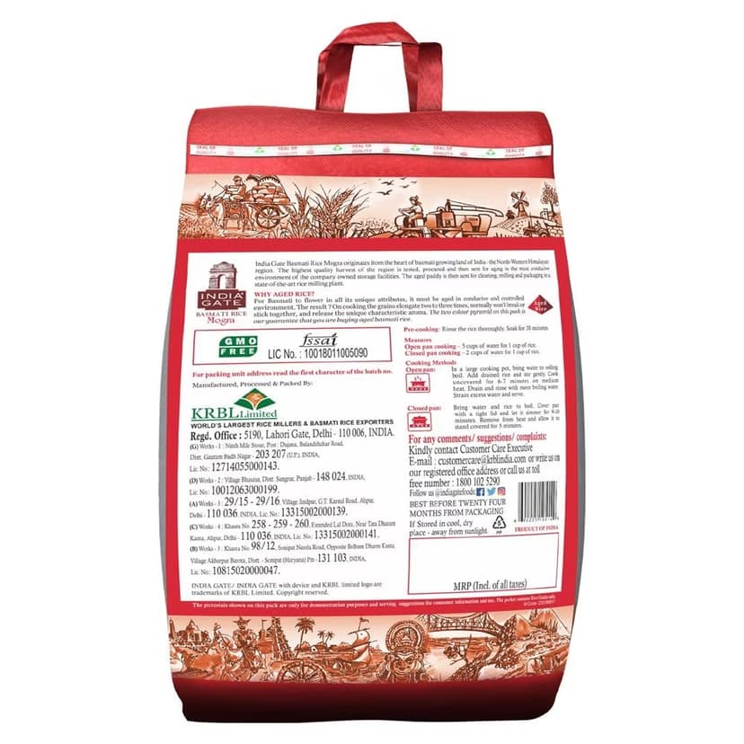 India Gate Mogra Basmati Rice 10 Kg view 2