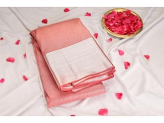 Pink Handloom Kanchipuram Silk Pattu Saree