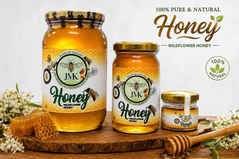 JMK Pure & Natural Wildflower Honey (500g) view 4