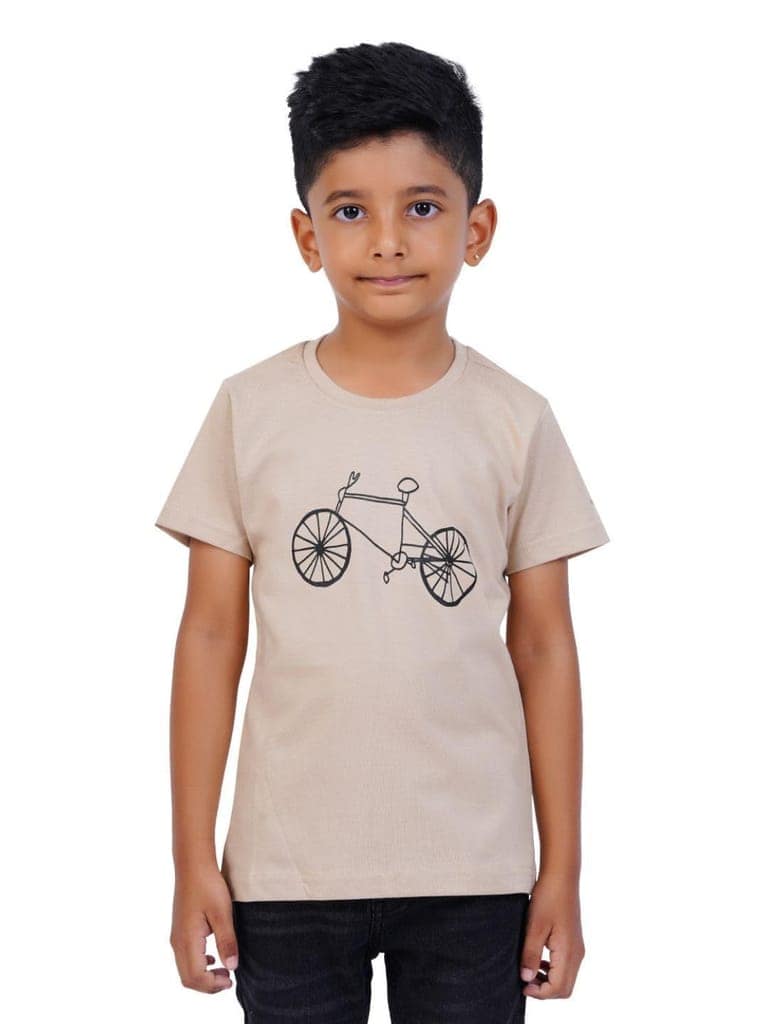 AIR GARB Boys Round Neck Printed Cotton T-shirt for 4-5 Years - Pack of 2 (K45-CB-TBL) Multicolour view 2