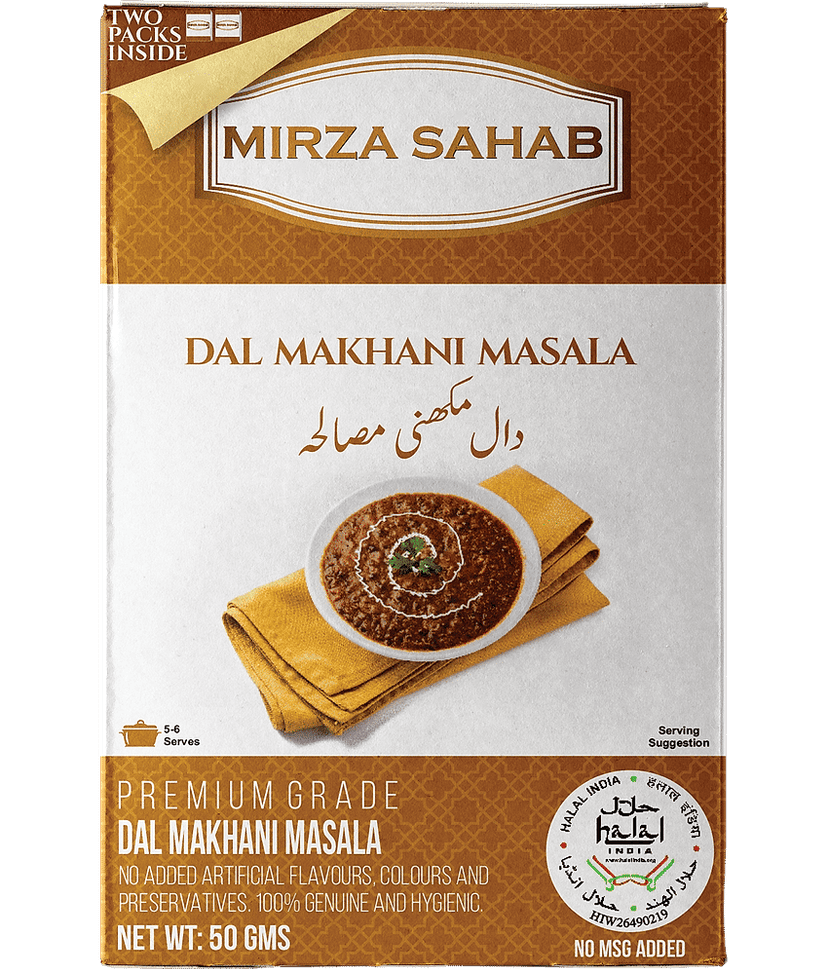 Mirza Sahab Dal Makhani Masala Instant Mix 50 gm Pack of 4 view 2