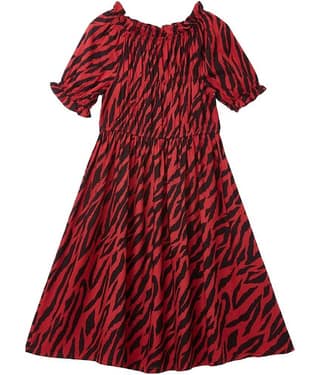 Cub Mcpaws Rayon A-line Dress For Girls ( Pack of 1 , Black )