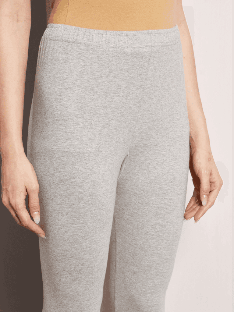 SOFT COLORS Women's Skinny Fit Ethnic Wear Churidar Leggings (Light Grey) view 9