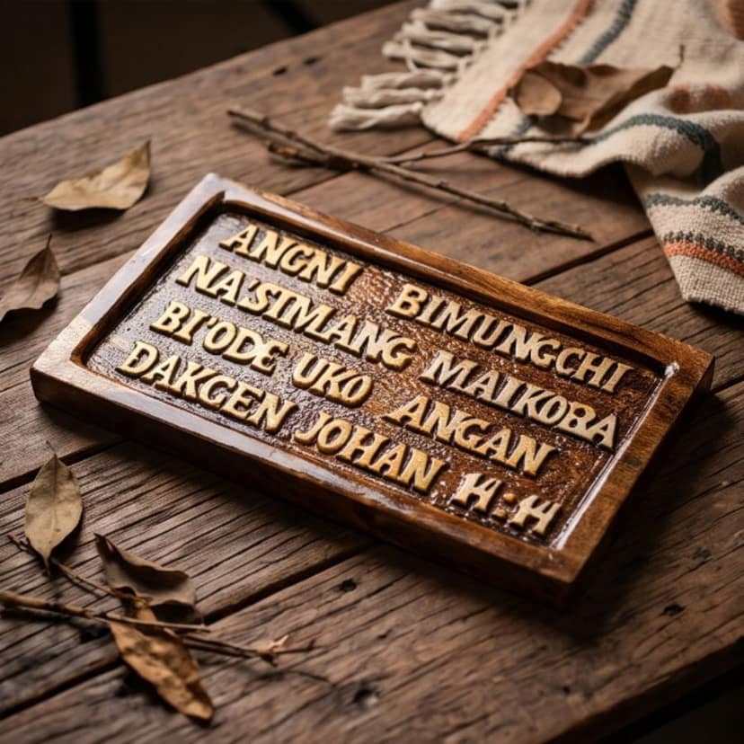 Handcrafted Wooden Scripture Wall Plaque view 3