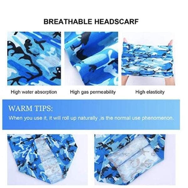 Multifunctional Unisex Neck Gaiter Headband for Dust & Sun Protection Headwear (Multicolor) view 6
