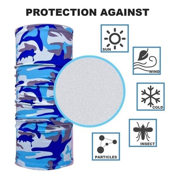Multifunctional Unisex Neck Gaiter Headband for Dust & Sun Protection Headwear (Multicolor) view 7