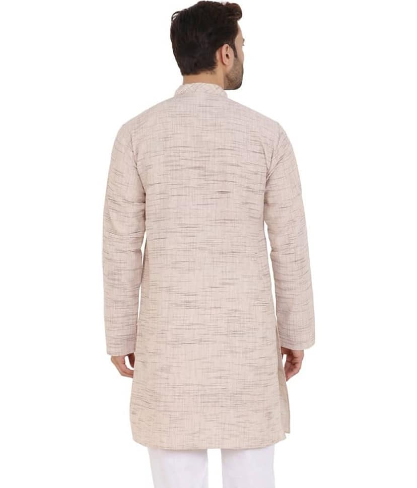 Latest Chikan - Blue Cotton Men's Regular Kurta ( Pack of 1 ) view 2