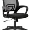 TEAL® Leo MB Mesh Mid-Back Ergonomic Office Chair/Study Chair/Revolving Chair/Computer Chair for Work from Home Nylon Base Height Adjustable Chair [Black] view 8