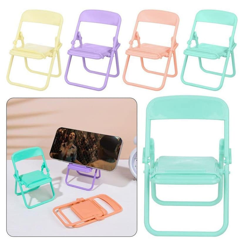 Chair-Shaped Mobile Stand – Stylish & Sturdy Phone Holder for Home & Office Use (1 Pc)