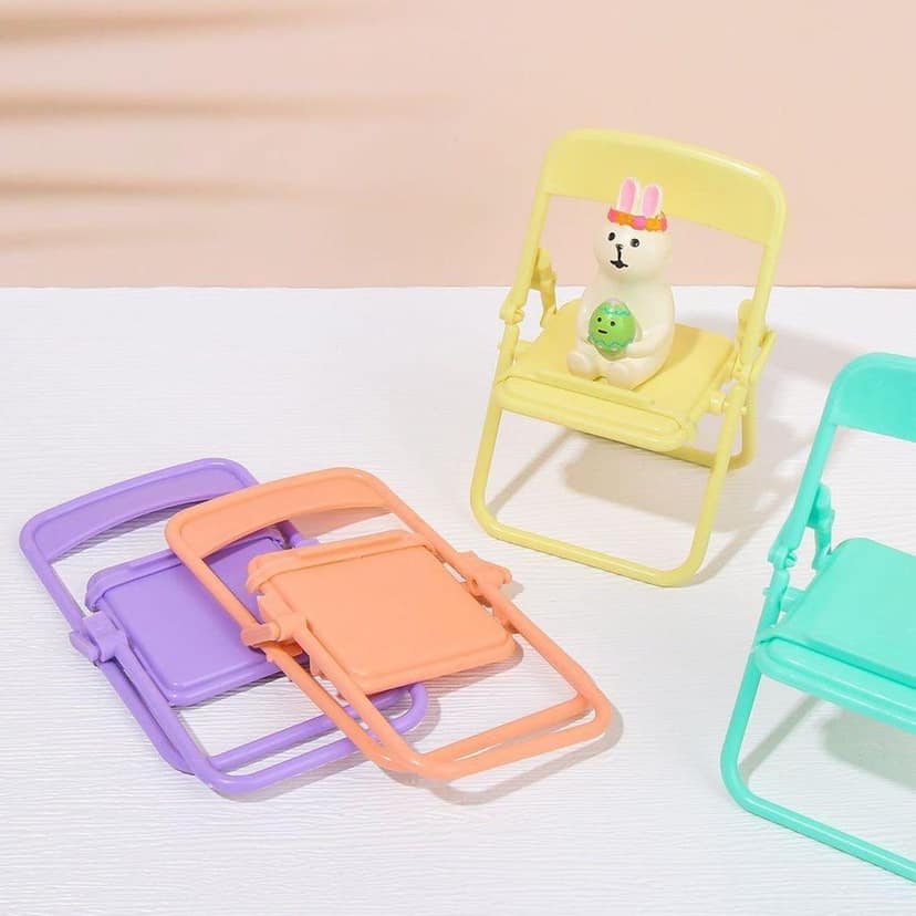 Chair-Shaped Mobile Stand – Stylish & Sturdy Phone Holder for Home & Office Use (1 Pc) view 10