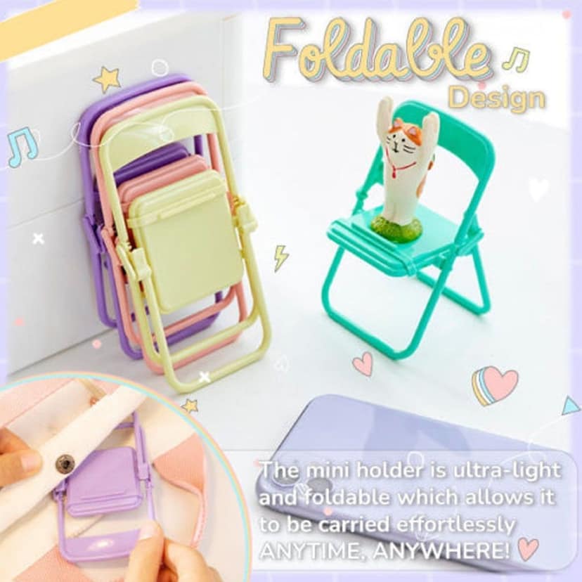 Chair-Shaped Mobile Stand – Stylish & Sturdy Phone Holder for Home & Office Use (1 Pc) view 3