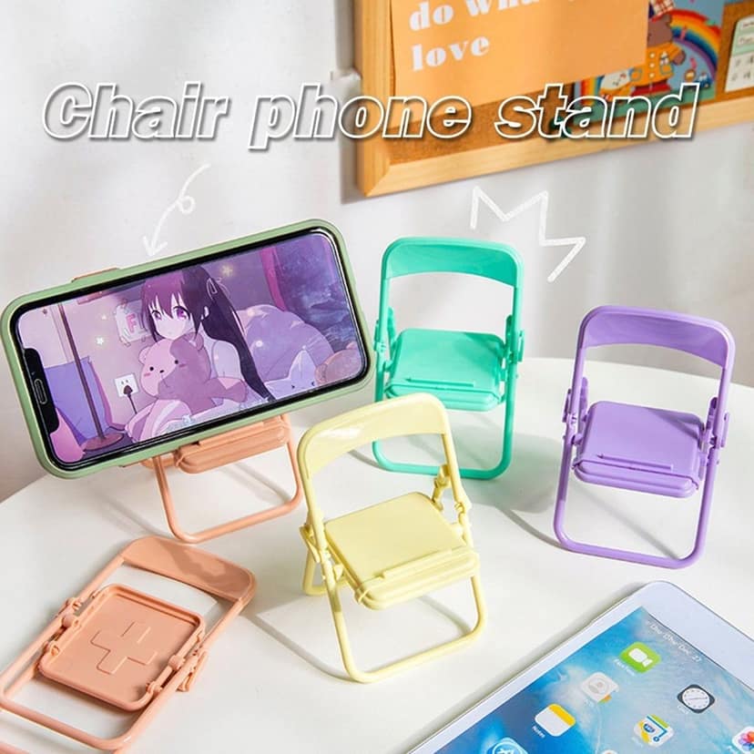 Chair-Shaped Mobile Stand – Stylish & Sturdy Phone Holder for Home & Office Use (1 Pc) view 5