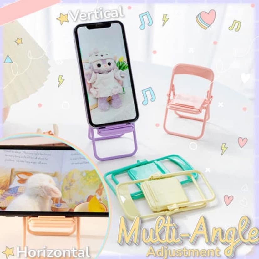 Chair-Shaped Mobile Stand – Stylish & Sturdy Phone Holder for Home & Office Use (1 Pc) view 8