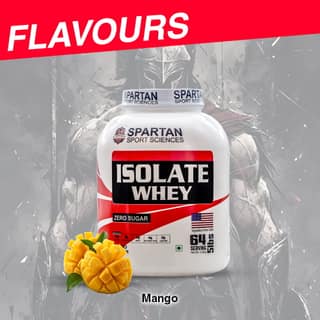SPARTAN SPORT SCIENCES Isolate Whey Protein Powder Supplement with 28g Protein, 13g EAA, 6g BCAA, 4g Glutamic Acid for Men & Women