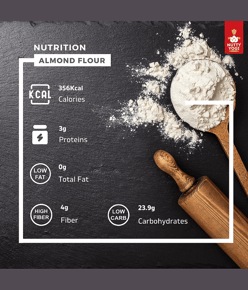 Nutty Yogi Almond Flour 300 gm view 6