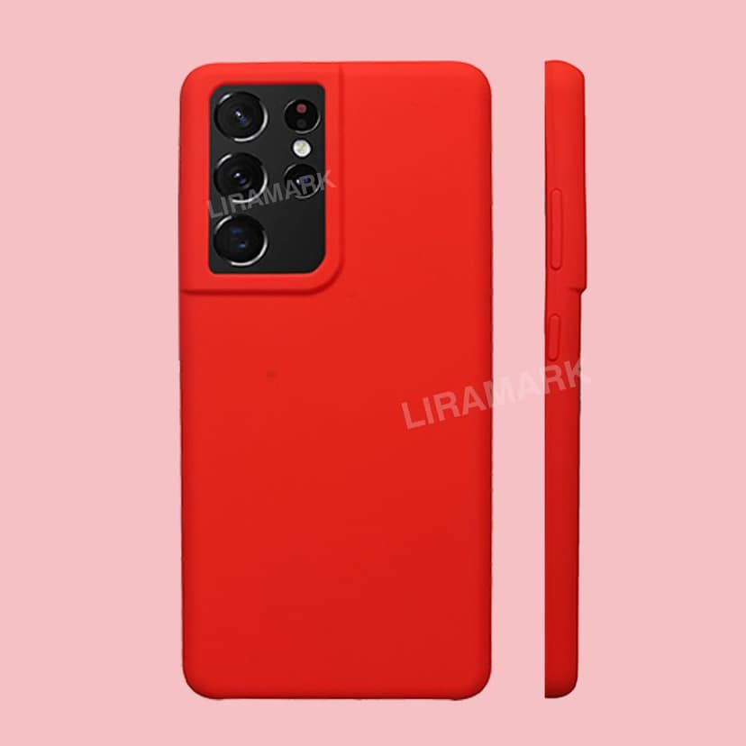 LIRAMARK Liquid Silicone Soft Back Cover Case for Samsung Galaxy S21 Ultra view 6