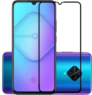 PLUGTECH Advanced Tempered Glass With Anti-Explosion 9H Hardness Edge-To-Edge Coverage Screen Guard for VIVO S1PRO