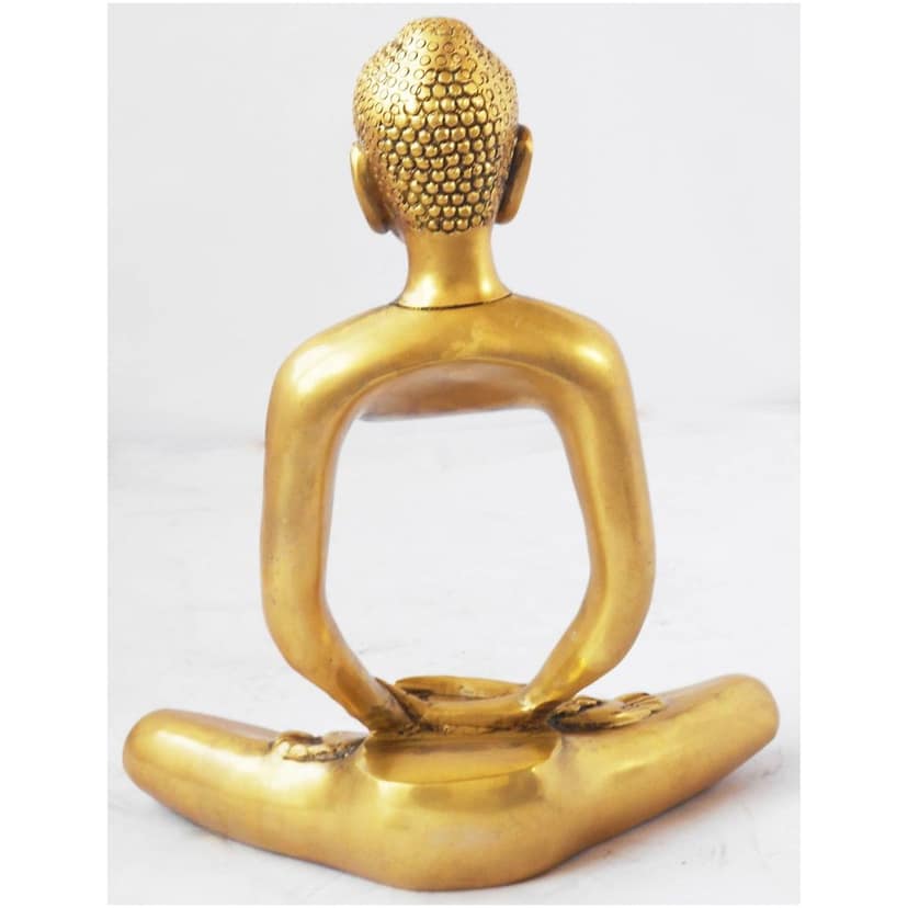 Brass Invisible Buddha Statue - Unique Artistic Showpiece, Height : 10 Inch (BSMAS1117 A) view 3