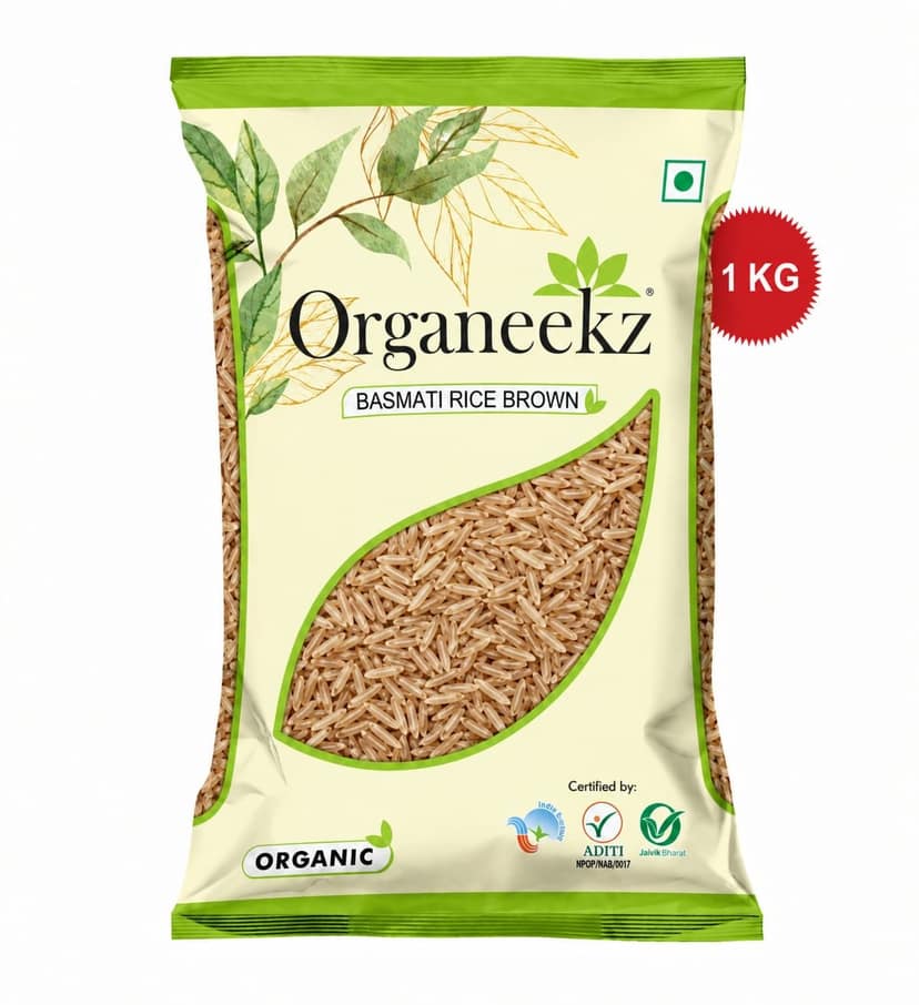 Organeekz Brown Basmati Rice - 1kg
