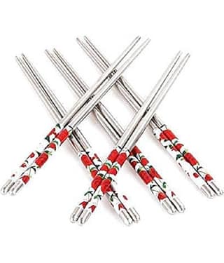 GKBOSS - Aluminium Disposable Chop Sticks ( Pack of 10 )