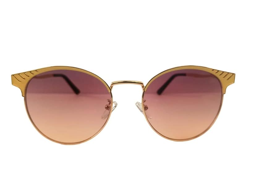 MD Style UV Protected Full Rim Round Metal Frame Sunglasses/Girls - Women Fashion Sunglasses view 2