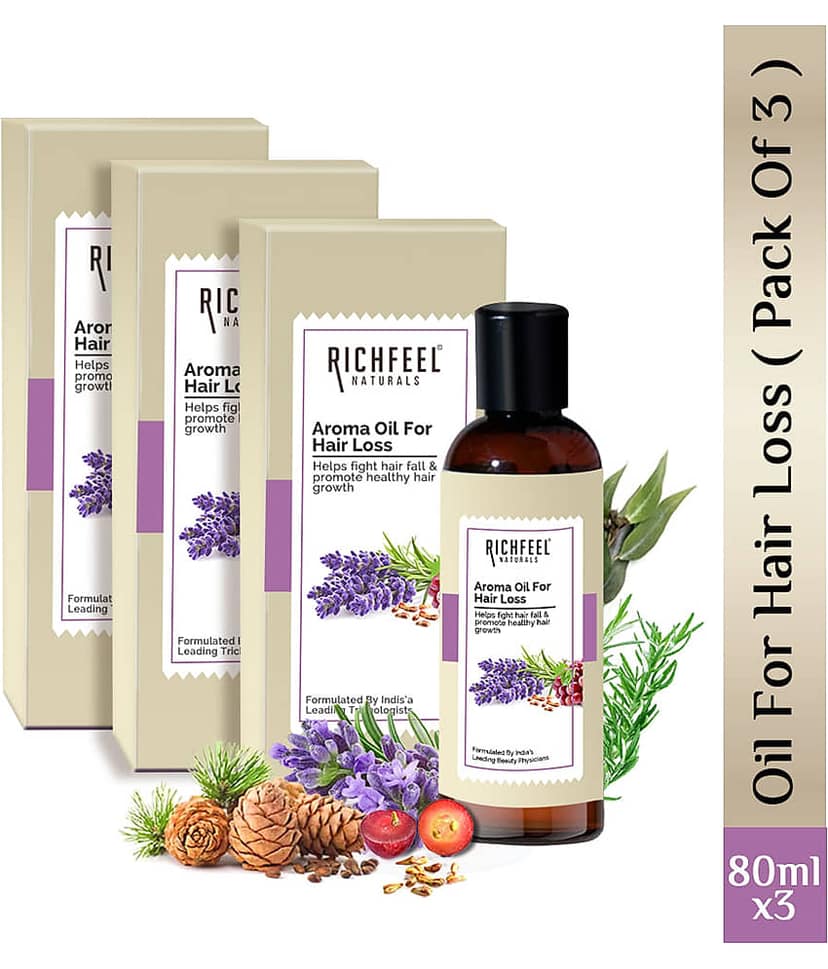 Richfeel Oil For Hair Loss 100 Ml Pack of 3