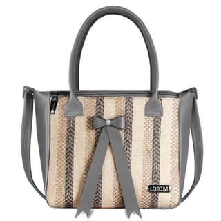 LOREM Stylish Premium Faux Leather Handbag for Women with Zip Compartments and Adjustable Shoulder Strap