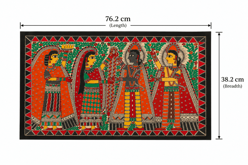 Decorative Ram and Sita Poster for Pooja Room and Home Decoration view 3