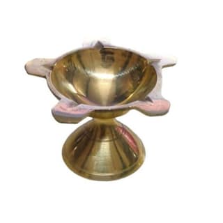 Brass 5 Star Diya 55 Gms
